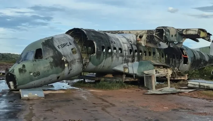 FAB Leiloa Restos de Avião C-105 Amazonas Acidentado em Roraima Após Colapso de Trem de Pouso: Lance Inicial R$ 8.240