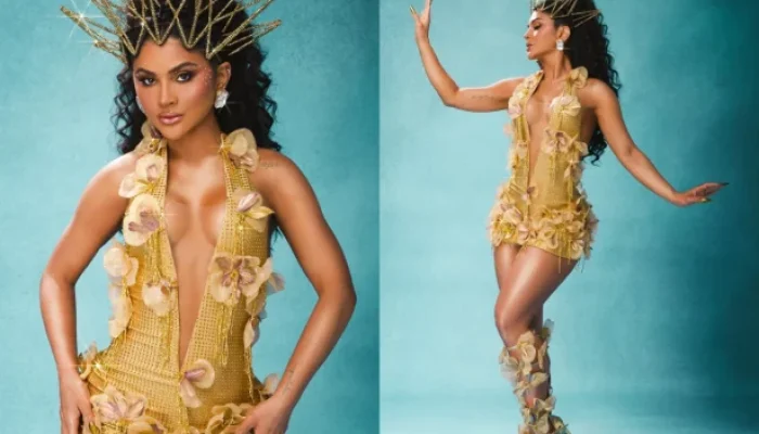 Mileide Mihaile brilha com vestido de 8 mil cristais em ensaio da Unidos da Tijuca: veja fotos!