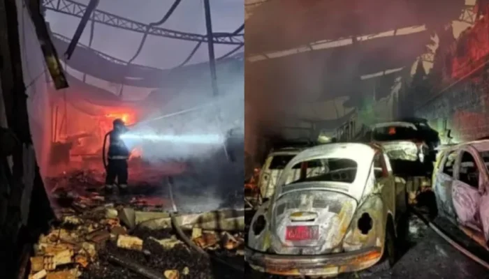 Incêndio de Grandes Proporções Destrói Fábrica, Oficina, Academia e Creche na Zona Leste de SP; Ninguém se Feriu