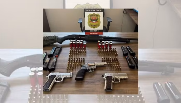 Arsenal apreendido em SP: Homem ameaça servidor da Justiça com arma na cintura após intimação