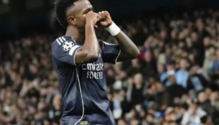 Vini Jr. explica comemoração polêmica contra o Manchester City na Champions League e cita provocação anterior