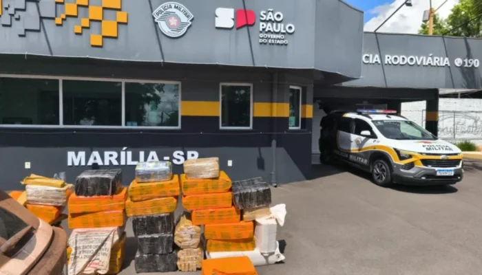Polícia Rodoviária em Marília intercepta carga milionária: 400kg de maconha apreendidos em ação surpresa
