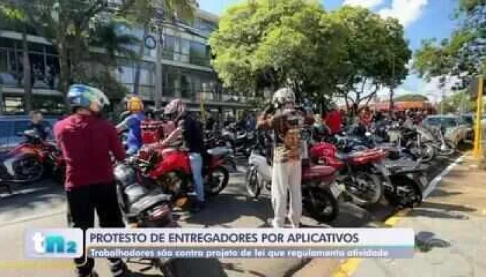 Motoristas de App em Bauru Protestam Contra PL que Regulamenta Serviços e Pode Afetar Ganhos