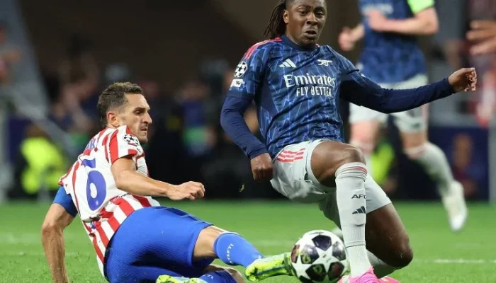 Atlético de Madrid e Arsenal empatam em 1 a 1 na semifinal da Champions League, com pênaltis para cada lado