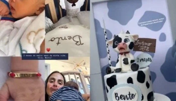 Carol Peixinho e Thiaguinho celebram 2 meses de Bento com festa temática "Halloween": "Maior amor da minha vida"