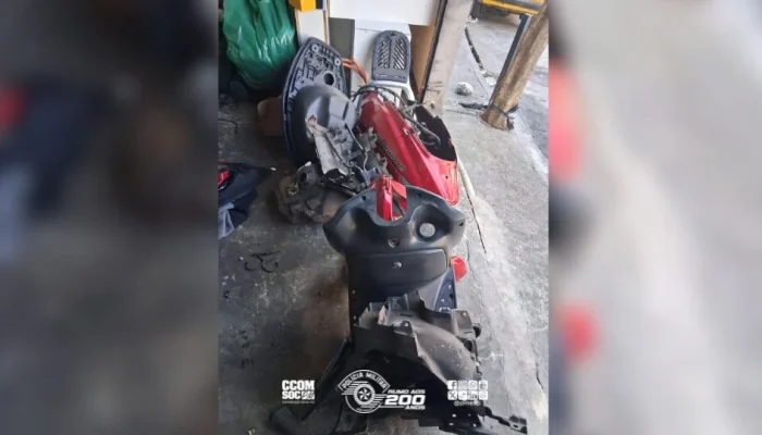 Motocicleta Furta Desmontada em Garagem na Zona Norte de SP: Polícia Militar Ação Rápida Após Denúncia