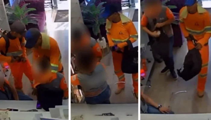 Engenheiros Falsos Assaltam Loja de Eletrônicos em Ação Relâmpago: Câmeras Capturam Criminosos em Disfarce