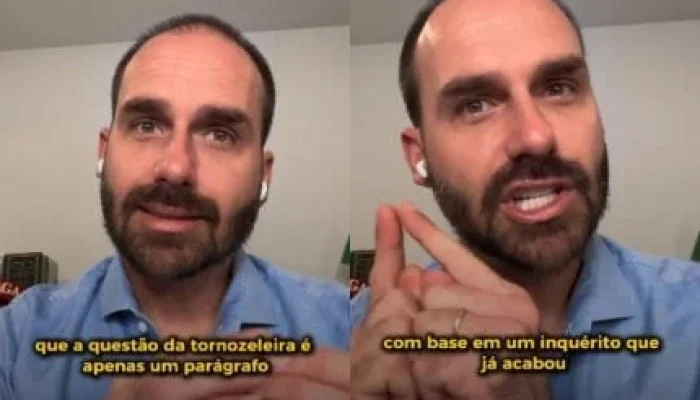 Eduardo Bolsonaro acusa Alexandre de Moraes de "perseguição" após prisão do pai e cita "plano" para "detalhe" da tornozeleira