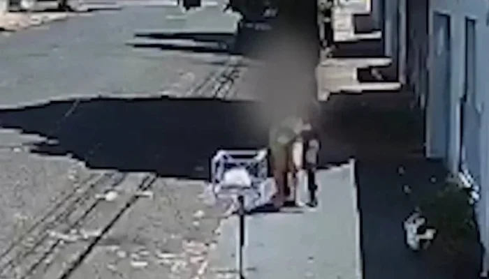 Câmera flagra homem estuprando mulher em rua de Uberlândia: Vítima reage e suspeito foge. Polícia investiga.