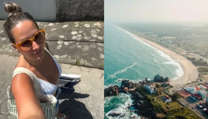 Influenciadora relata terror em praia: homem nu a persegue e ela escapa memorizando placa