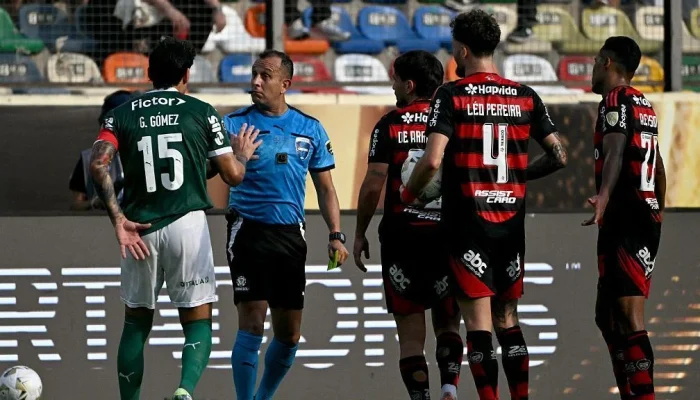 Carlos Simon aponta erro grave da arbitragem: Pulgar deveria ter sido expulso em lance polêmico contra o Palmeiras