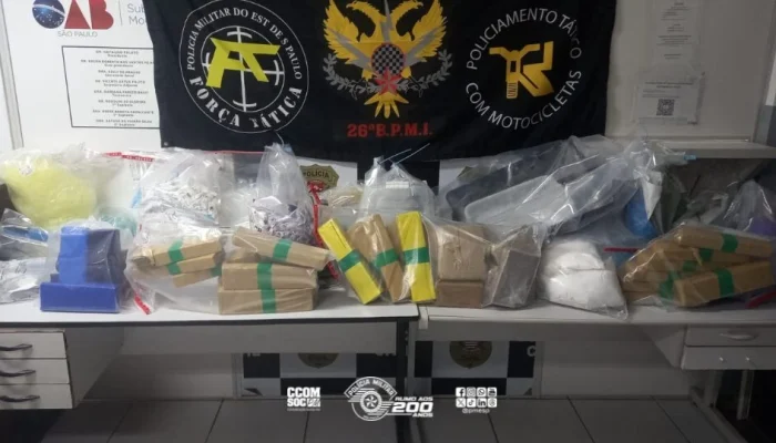 Polícia Militar de Mogi Guaçu desmantela grande operação de tráfico com apreensão massiva de drogas e equipamentos