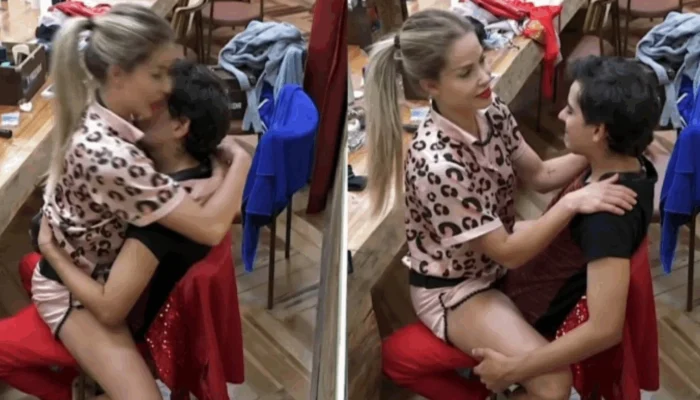 Clima esquenta em A Fazenda 17: Dudu e Saory protagonizam momento íntimo na cozinha e dividem opiniões na web
