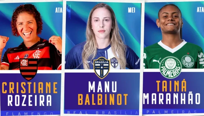 Cristiane, Manu Balbinot ou Tainá Maranhão: Quem marcou o golaço mais espetacular do Brasileirão Feminino? Vote no Bola de Prata!